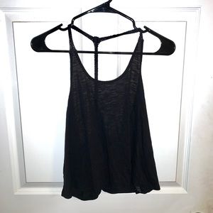 Black Tank with Unique Back